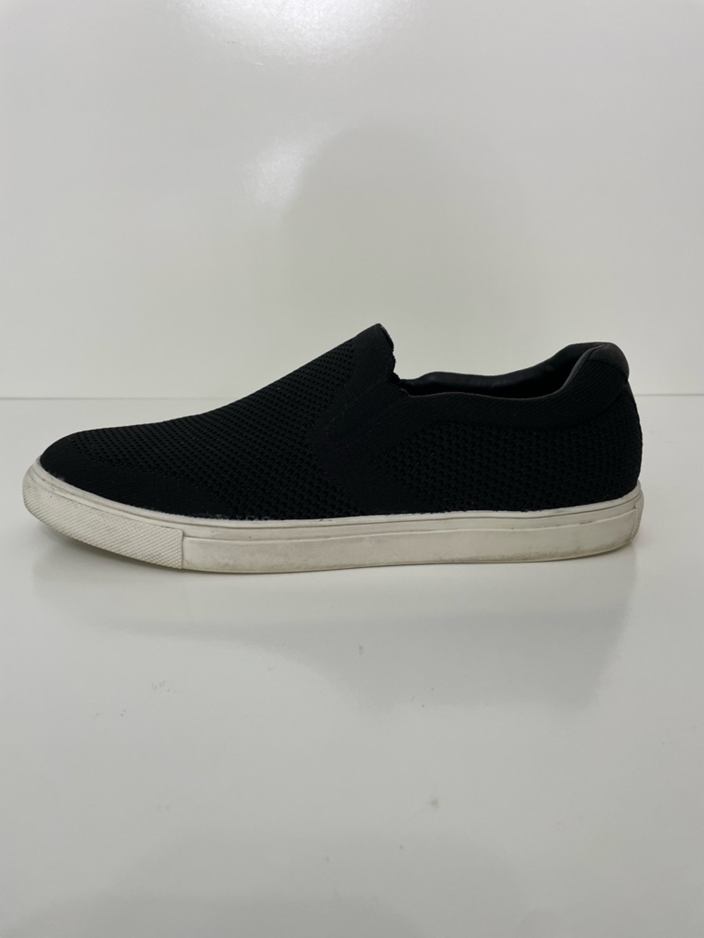 Nordstrom Neil Black Knit Mesh Slip-On Casual Sneaker Mens 10.5 Office Grandpa